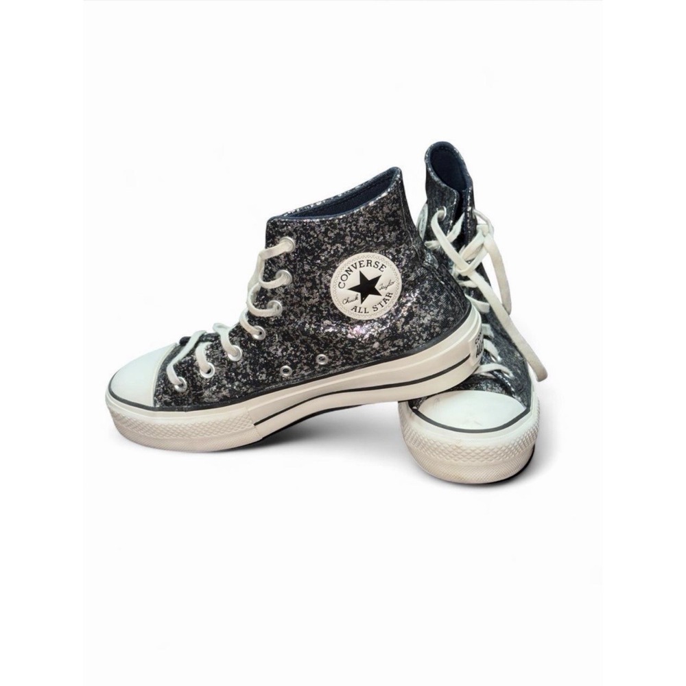 Converse Chuck Taylor All Star Lift Hi Top Glitter Into The Void A09551C Size 9